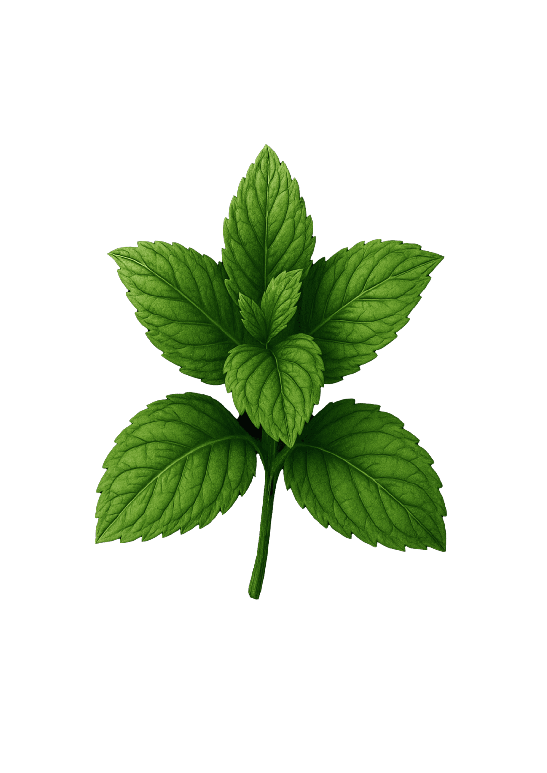 Mint botanical illustration